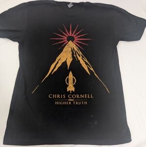 Chris Cornell Higher Truth 2015 Concert Merch Tee Tour Loc/Dates On Back Medium
